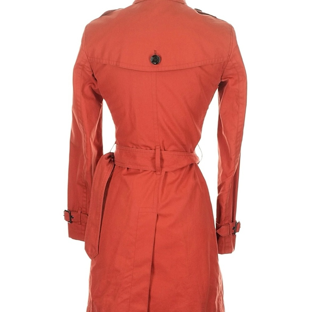 Burberry Red Double-Breasted Trench Coat--Vintage - Picture 2 of 7